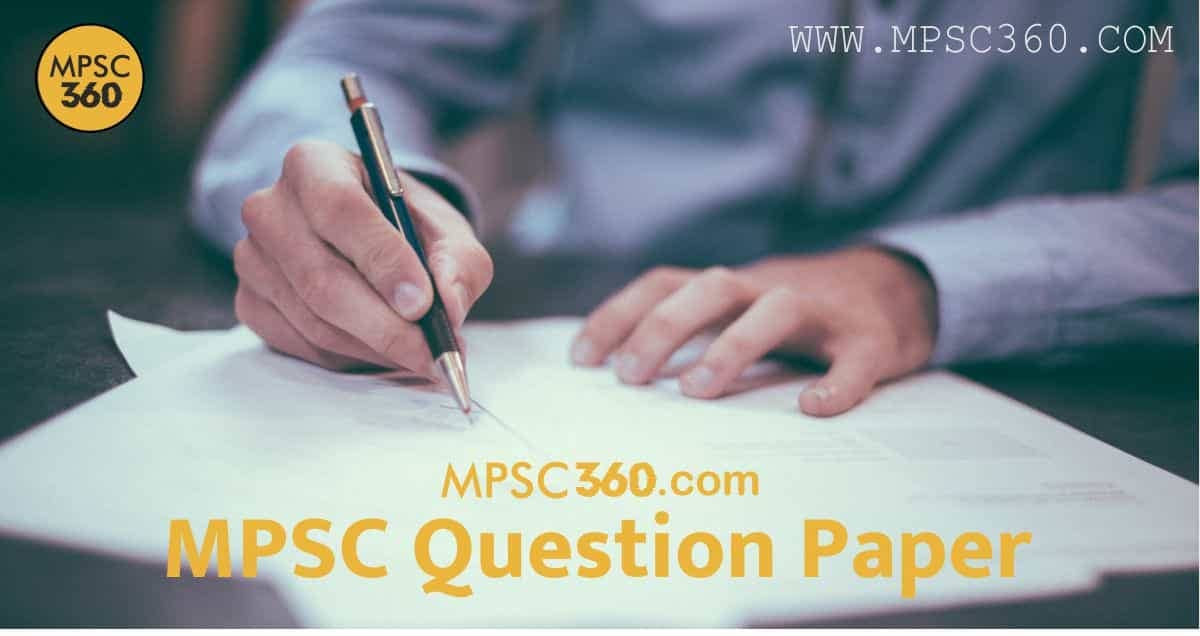 Mpsc Rajyaseva Question Papers Answer Keys Mpsc